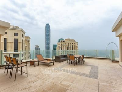 4 Bedroom Flat for Sale in Jumeirah Beach Residence (JBR), Dubai - 4BR | 2 Terraces | Fully Furnished | Sea View