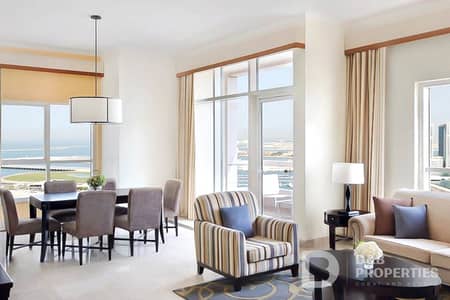 شقة فندقية 2 غرفة نوم للايجار في دبي مارينا، دبي - شقة فندقية في فندق دبي ماريوت هاربر دبي مارينا 2 غرف 294000 درهم - 5813651