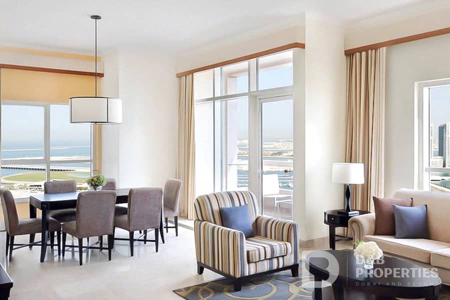 شقة فندقية في فندق دبي ماريوت هاربر دبي مارينا 2 غرف 294000 درهم - 5813651