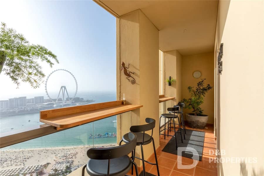 Full Sea View | Dubai Eye View | 3 Bedroom