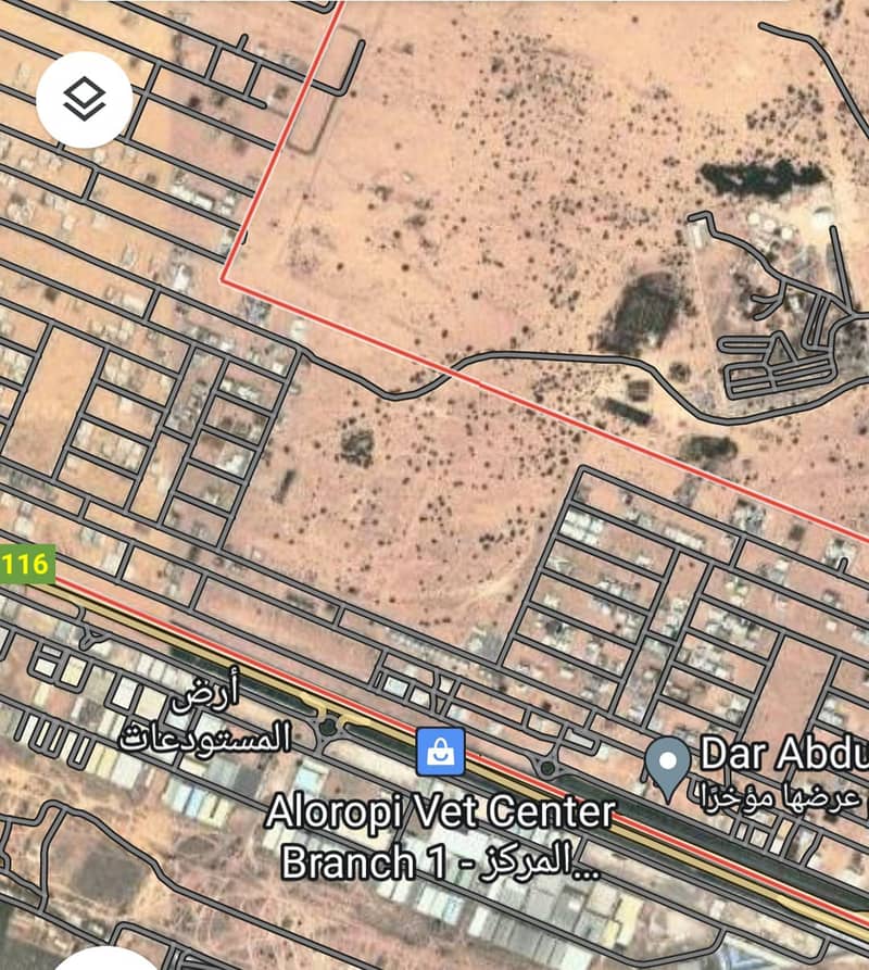Commercial land for sale in Al-Hoshi area