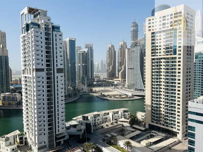 1 Bedroom Apartment for Rent in Dubai Marina, Dubai - Fully Furnished 1BHK Includes all utility bills and covered parking just 120k DHS