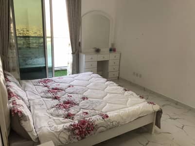1 Bedroom Apartment for Rent in Al Rashidiya, Ajman - Furnished apartment for monthly rent 1BHK and hall,balcony with sea view ,Ajman Oasis Towers