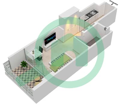 Peninsula One - Studio Apartment Type/unit TG-07 Floor plan