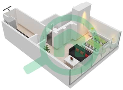 Peninsula One - Studio Apartment Type/unit TO-3 Floor plan