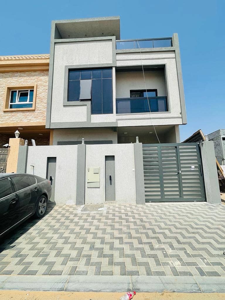 For urgent sale, at the price of a snapshot of the most luxurious villas in Ajman, with personal construction and finishing, a distinguished location,