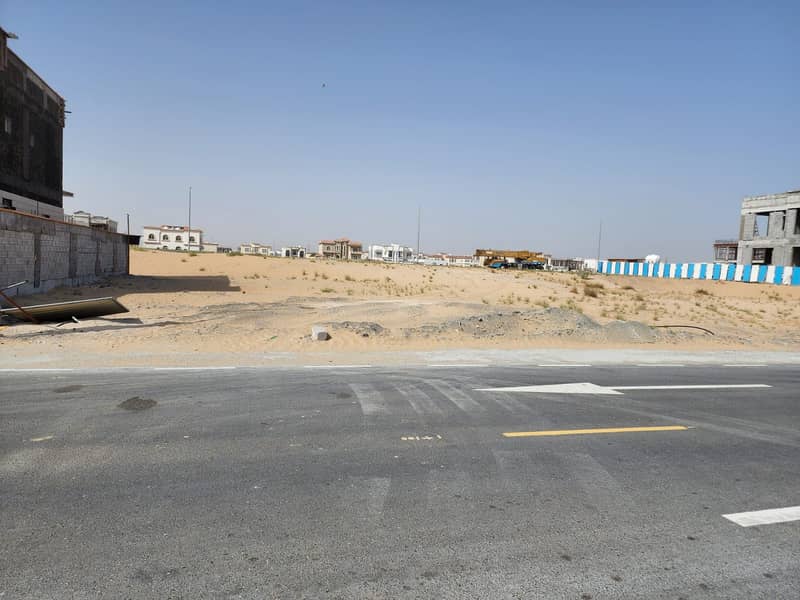 For sale  land in Al Hoshi \ sharjah great location main street