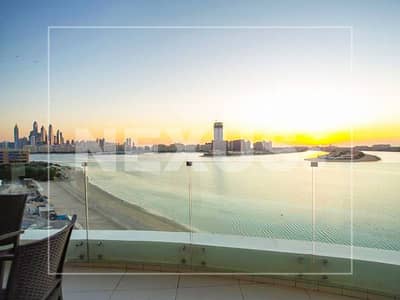 2 Bedroom Flat for Rent in Palm Jumeirah, Dubai - Full Sea View | European Furniture | The Palm