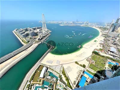 2 Bedroom Apartment for Sale in Jumeirah Beach Residence (JBR), Dubai - Full Sea View | Fully Furnished | Serviced Unit