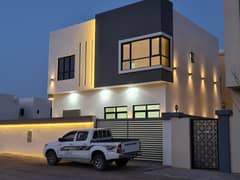 For annual rent a new villa super lux finishing in Al Helio 2 Ajman