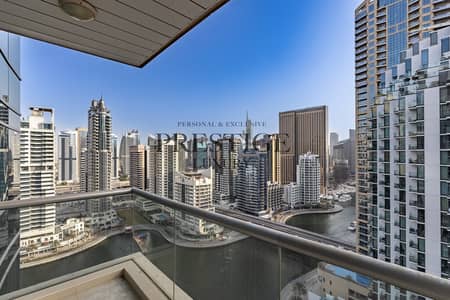 2 Bedroom Flat for Rent in Dubai Marina, Dubai - Full Marina View | Vacant | Chiller Free