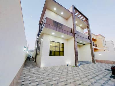 5 Bedroom Villa for Sale in Al Zahya, Ajman - Without down payment, modern villa with luxurious design and very personal finishing, excellent location on Sheikh Mohammed bin Zayed Street