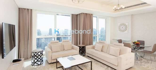 Furnished 1BD – Marina View – Ready to Move-in- Serviced Apt.