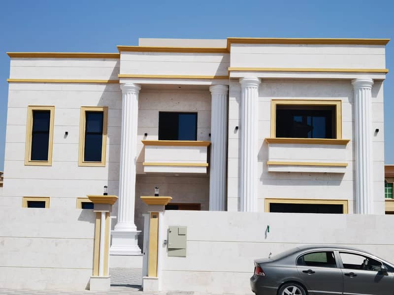 Villa for sale in Ajman, Al Rawda, very distinctive, a large area for those looking for excellence and luxury, and large areas, freehold for all natio