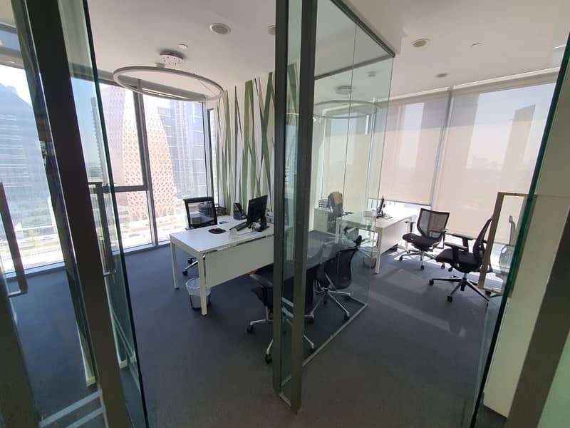 Fully Fitted office space available in Bin Hamoodah Tower Direct from Owner NO Commission