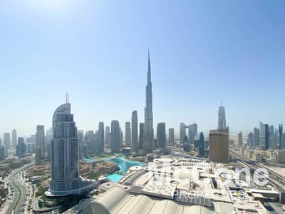 2 Bedroom Flat for Rent in Downtown Dubai, Dubai - Burj Khalifa View | Serviced | Fully Furnished