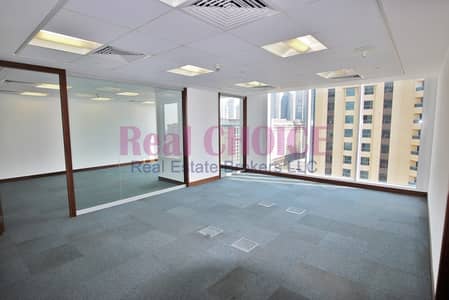 Office for Rent in Sheikh Zayed Road, Dubai - Prime Fully Fitted Office | 3 car parking | middle floor
