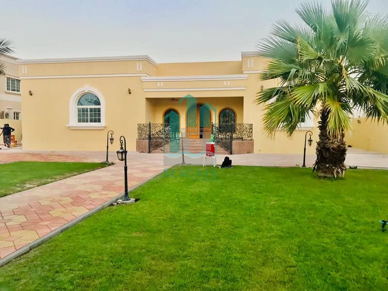 Spacious and Bright 3BR plus study  single storey independent villa in  Al Barsha 2
