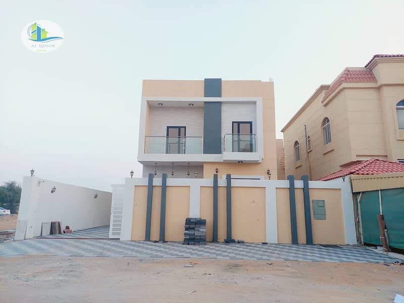 Own a villa without down payment for sale in Ajman super deluxe finishing with easy bank financing