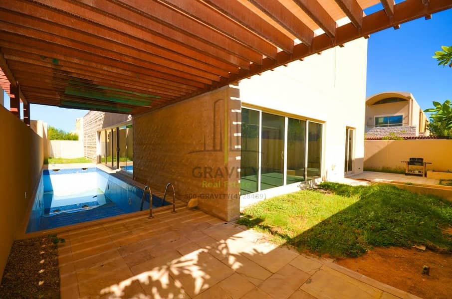 Vacant - 5br villa w/ private pool in Al Raha Gardens