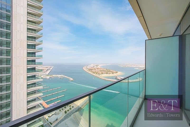 位于迪拜港，艾玛尔海滨社区，海滩风光公寓小区 1 卧室的公寓 2450000 AED - 6231523