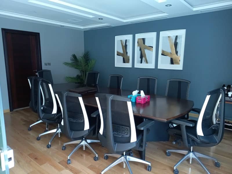 FULLY FITTED & UPGRADED OFFICE w/ CONFERENCE ROOM & WASHROOM IN DIFC