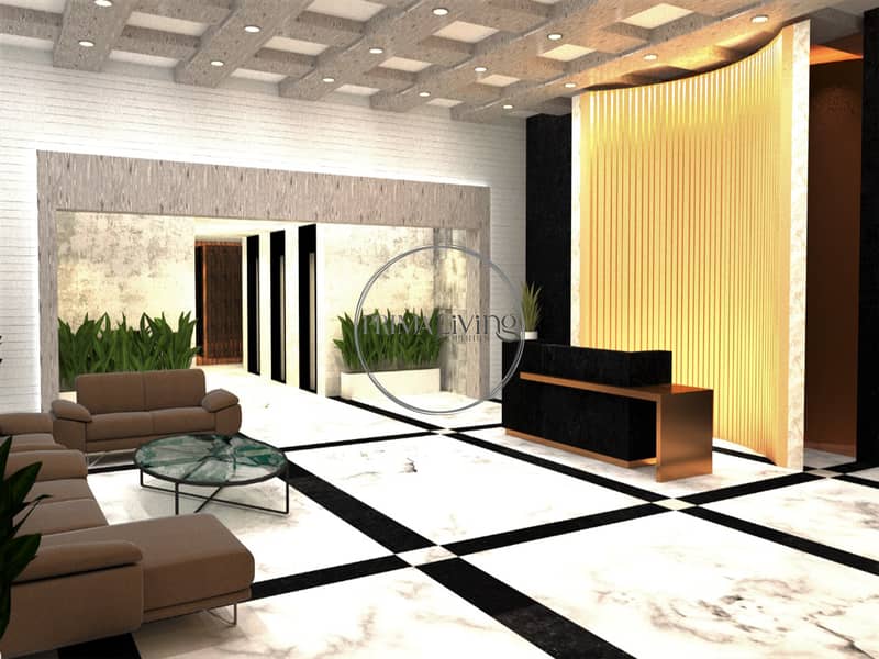 8 Reception 1 bedroom Mag 218 Tower Dubai Marina