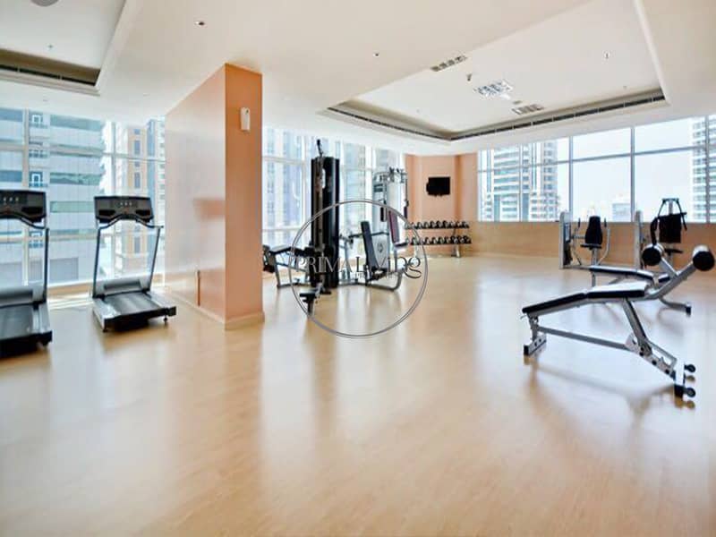 11 GYM 1 bedroom Mag 218 Tower Dubai Marina bedroom view