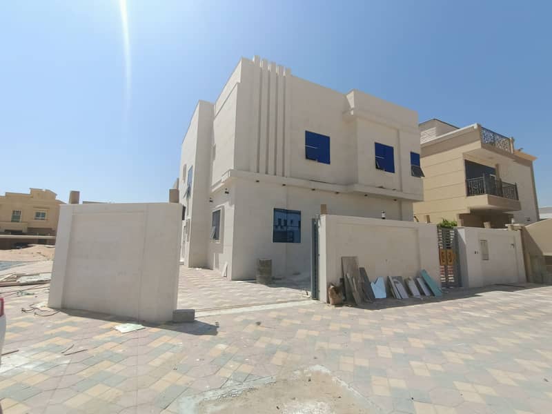 For sale villa in Ajman, Al Helio 2 area, a very special location, super duplex finishing, freehold for all nationalities
