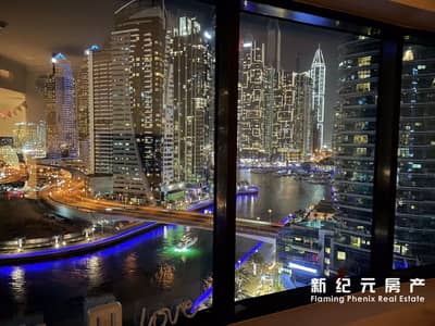 3 Bedroom Apartment for Rent in Dubai Marina, Dubai - Sea & River View | Fully Furnished | Chiller Free