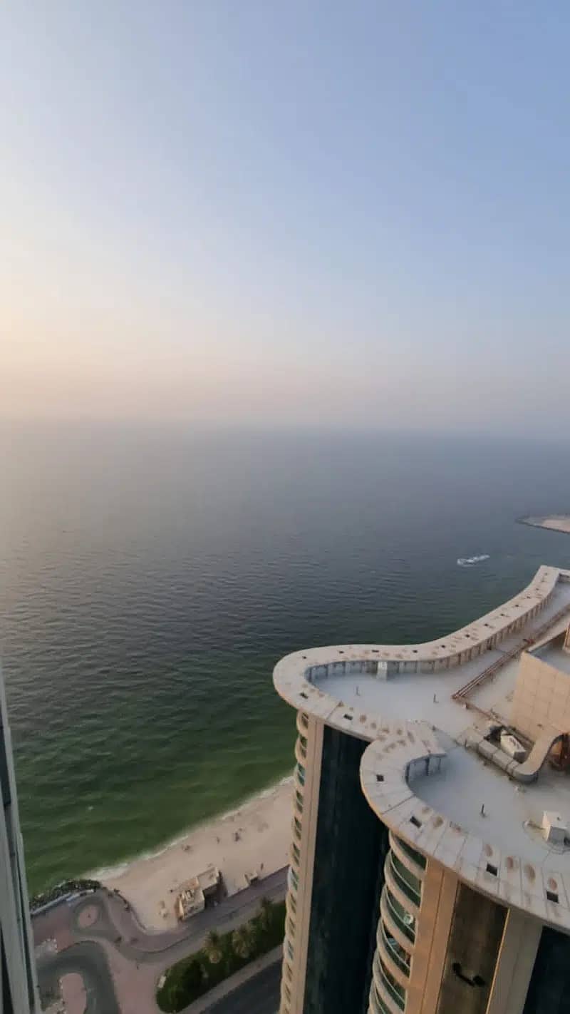Luxury Life Style in Ajman Corniche Tower - Sea View One Bedroom Apartment Available for Rent