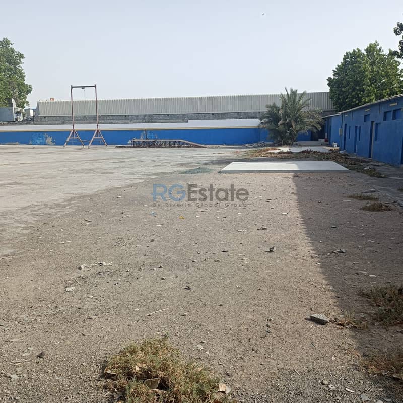 40,000 sqft Commercial Land with Office And Shed Available For Rent in Ras Al Khor