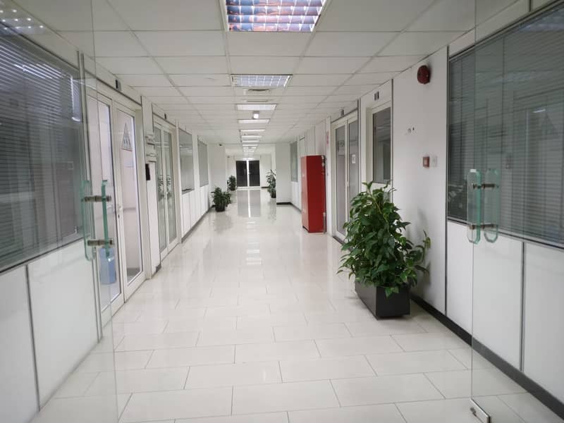 FULLY FITTED OFFICE WITH DEWA FREE NEAR ABU HAIL METRO ONLY 46K