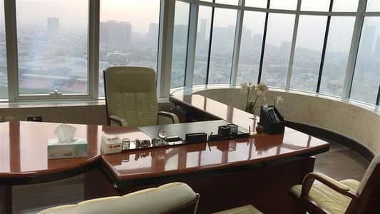 Office for Sale in Ajman Downtown, Ajman - Office with 10 percent income for sale in horizon tower with parking