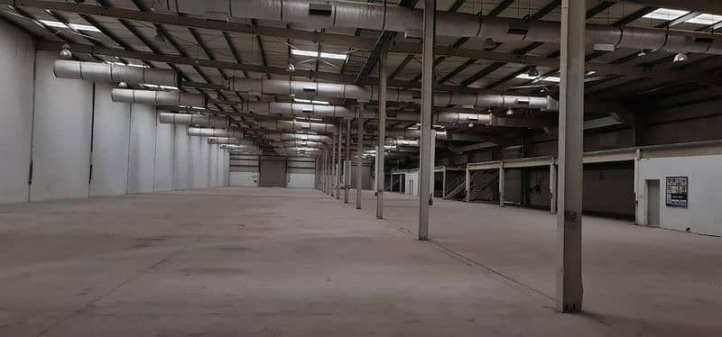 54000 sq ft Warehouse with 14000 sq ft Mezzanine offices Tolet in Ajman Ind Area