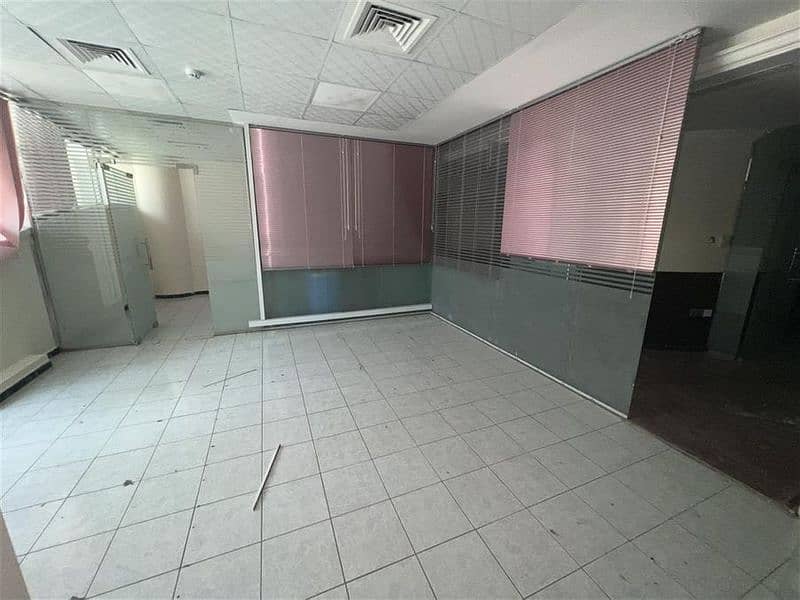 Chiller AC Free | Fully Fitted Office for Rent | Ready to Move | Main Corniche Majaz