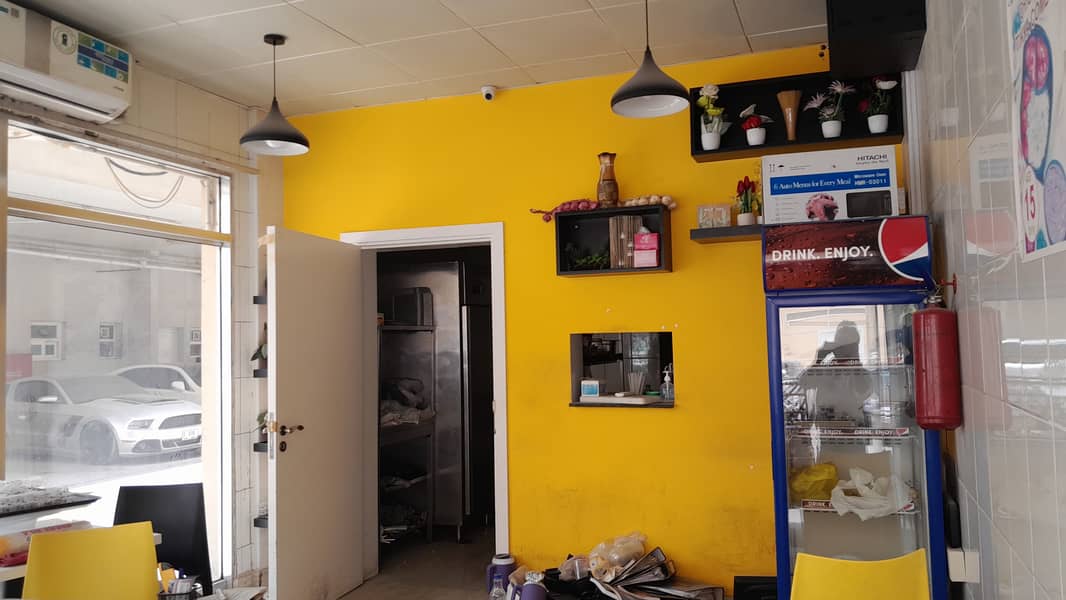 Call now Best Deal!!! Restaurant with all equipment's  along with sewa gas connection in Abu Shagara
