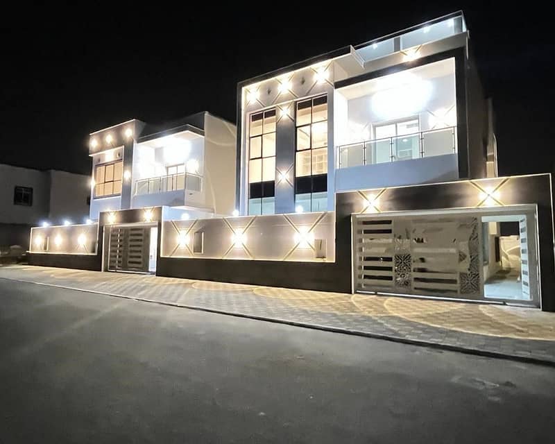 At the price of a snapshot and without down payment, a villa near the mosque, one of the most luxurious villas in Ajman, with the design of palaces, w