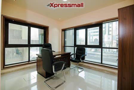 Office for Rent in Al Salam Street, Abu Dhabi - FULLY EQUIPPED FURNISHED OFFICES FOR RENT WITH ALL AMENITIES &FREE WIFI+W/E! PRO SERVICE !TAWTHEEQ