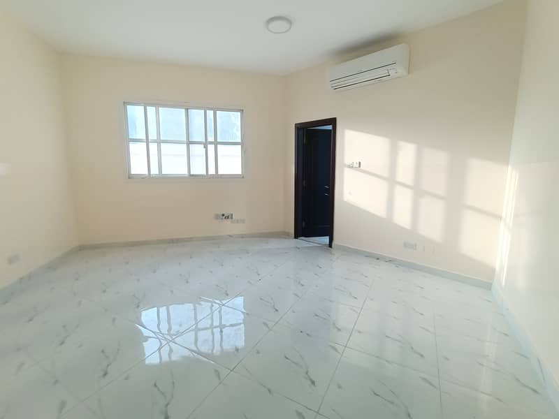 MOLHAQ WITH PRIVATE ENTRANCE ; YARD ; 3 BEDROOMS HALL AT MBZ CTY.