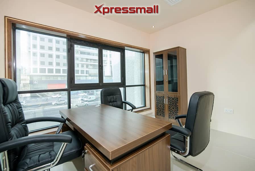 ATTRACTIVE &WELL MAITAINED FURNISHED OFFICES FOR RENT IN LOW BUDGET ! ALL AMENITIES ! TAWTHEEQ