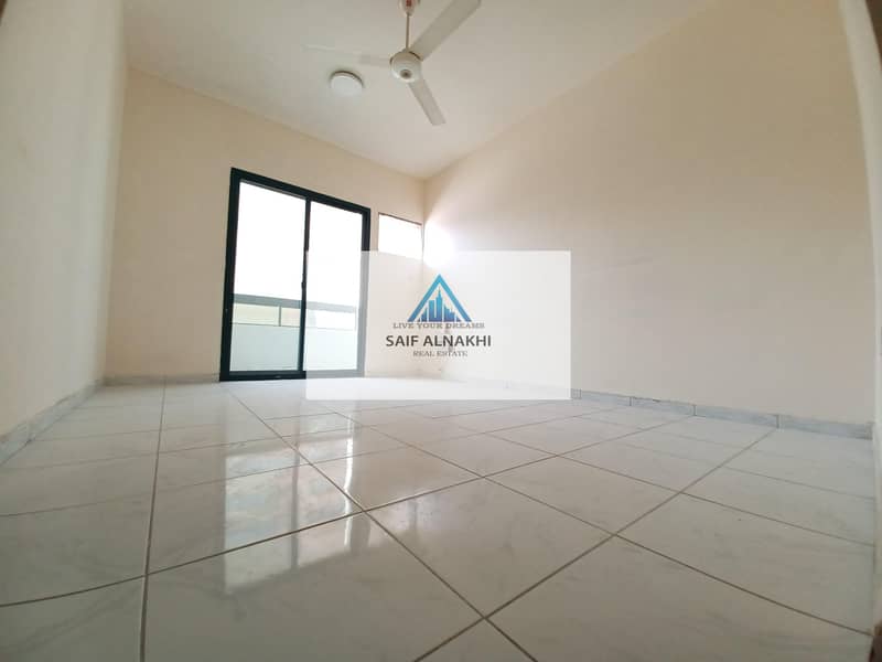 Ready to move || 1bhk with balcony || faimly building ||on the building ||from sharja muwaileh||