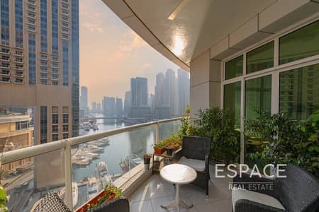 2 Bedroom Apartment for Sale in Dubai Marina, Dubai - Full Marina View | 2 Balconies | VOT