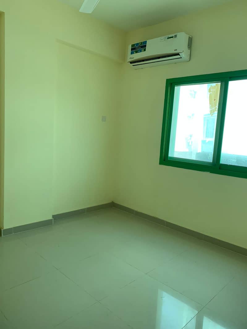 For annual rent in Ajman, an apartment of two rooms, a hall, a bathroom, a balcony, a large kcheek i