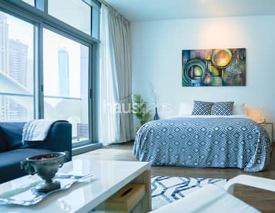Studio for Rent in Jumeirah Lake Towers (JLT), Dubai - Fully furnished Studio directly at Metro Station