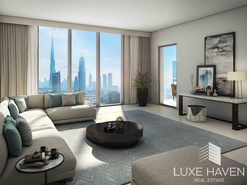 2 bed | Burj Khalifa View | High Floor