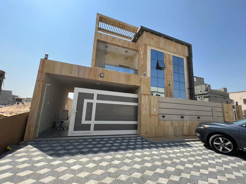 A very special villa close to the Grand Mosque in Al Zahia on the main street and on Sheikh Mohammed bin Zayed Street without down payment, distinctiv