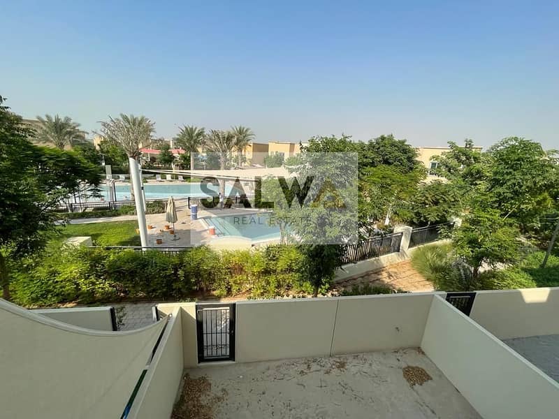 SINGLE ROW | DIRECT SWIMMING POOL AND PARK VIEW | 3 BR + MAID ROOM