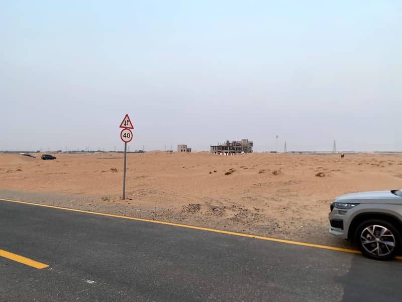 For sale residential land in Sharjah, Basateen Al Zubair area, installments system over 3 years