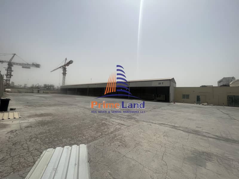3300Sqm Open yard with open warehouse + Offices